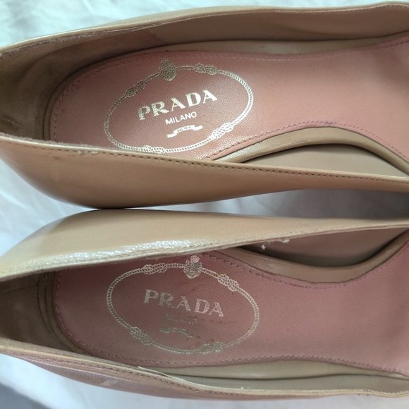 Prada Pee Toe Leather Pump - Picture 9 of 10
